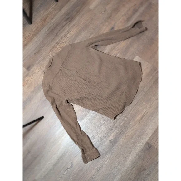 Cotton on Garments Men's Button Down Shirt Waffle Brown Small - Picture 14 of 16